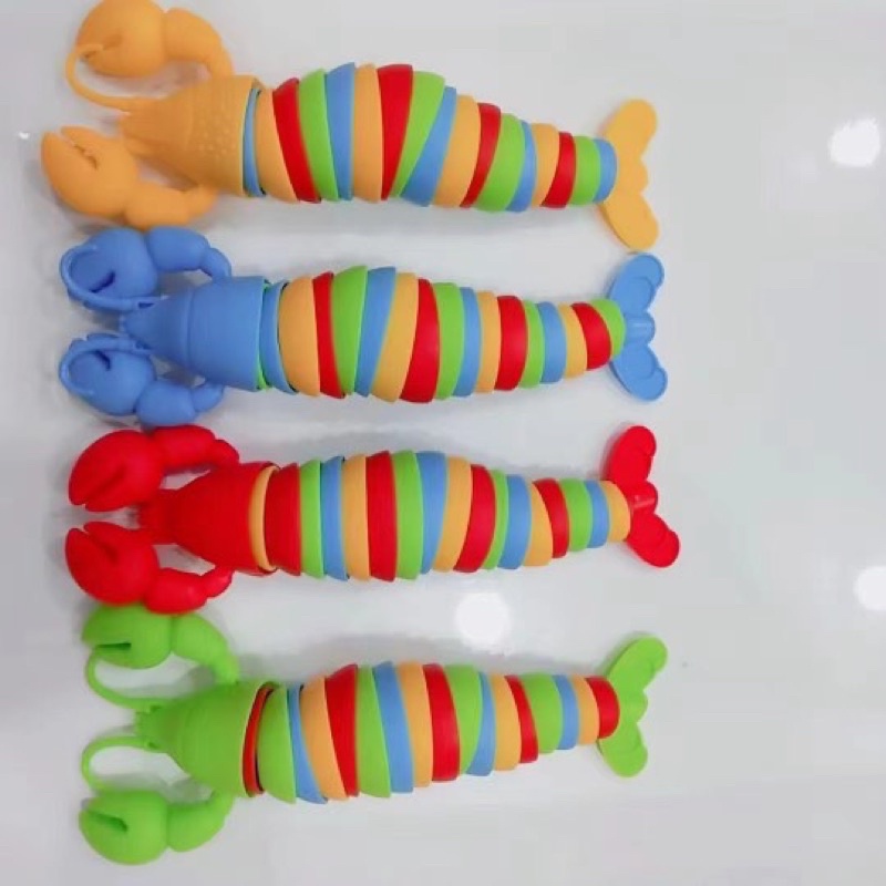 Đồ chơi ốc sên 3D giảm stres , Tôm nhựa ABS, đồ chơi kích thích giác quan trẻ em, giúp giảm căng thẳng