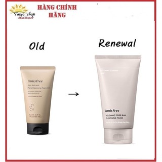 Sữa Rửa Mặt Tro Núi Lửa Làm sạch  Mụn Đầu Đen, Bã Nhờn Innisfree Jeju Volcanic Pore Cleansing Foam 150ml