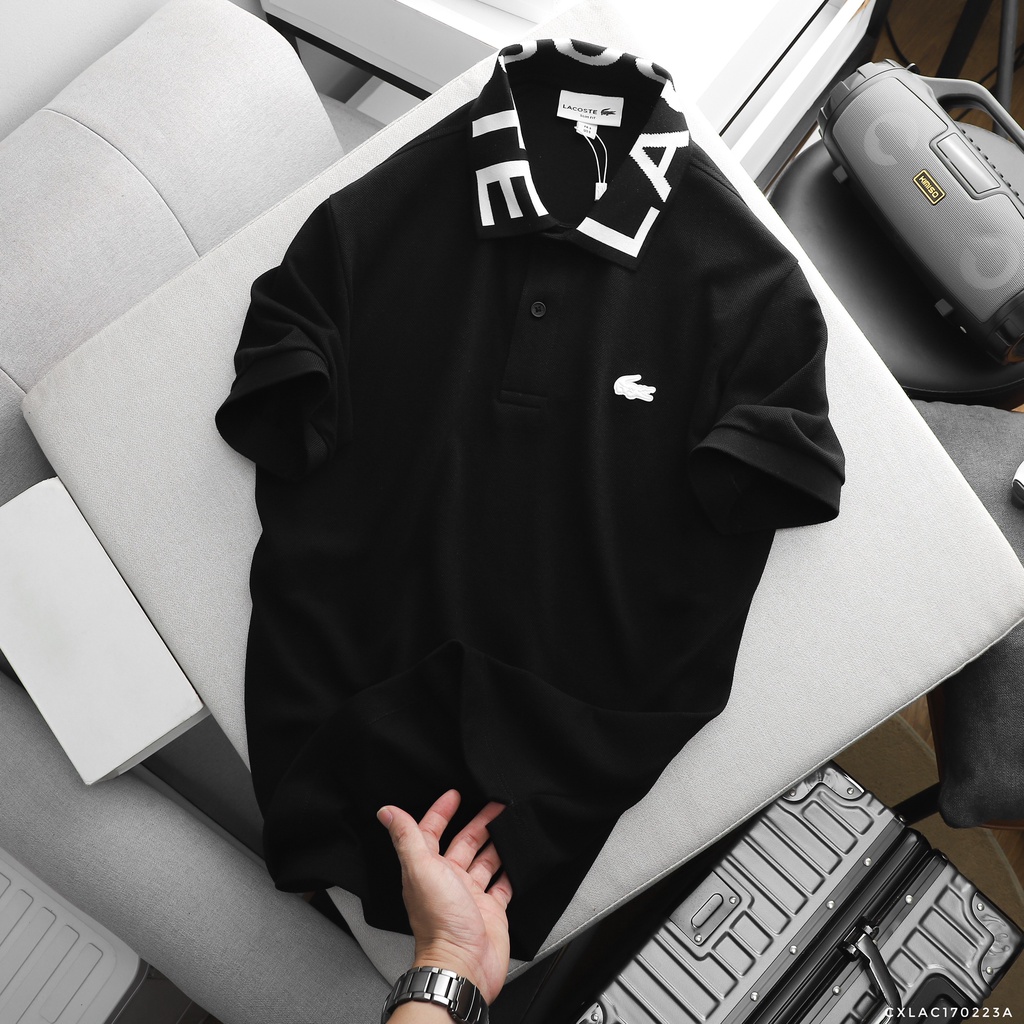 [ XUẤT DƯ ] Áo thun polo nam cỗ chữ, chất vải pique cao cấp, logo silicon LC389