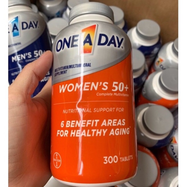 Viên uống Vitamin tổng hợp One a day Women’s 50+ 300 viên của Mỹ dành cho nữ trên 50 tuổi