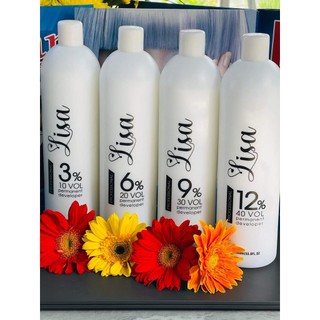 Oxy trợ nhuộm lisa colagen 3,6,9,12% 1000ml chai chông xot hương thơm bạc hà ,hỗ trợ nhuộm tóc