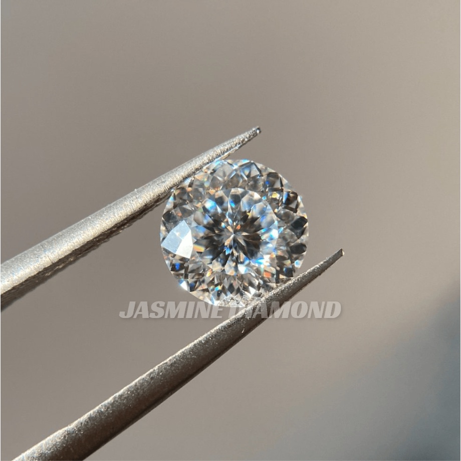 (Size từ 4-7.5 ly) Kim cương nhân tạo Mỹ Moissanite giác cắt hoa cúc Portuguese
