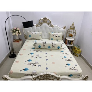Bộ Drap Thun Hàn Quốc Mát Lạnh {4 MÓN} Cực Hot, inbox chọn màu nha bạn.