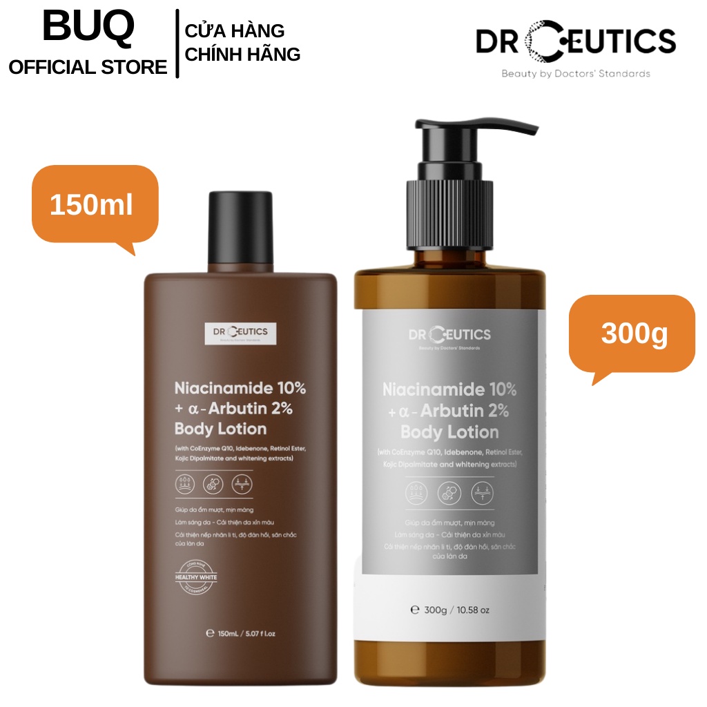 Sữa Dưỡng Thể Trắng Da DrCeutics Body Lotion Healthy White (150ml/300g)