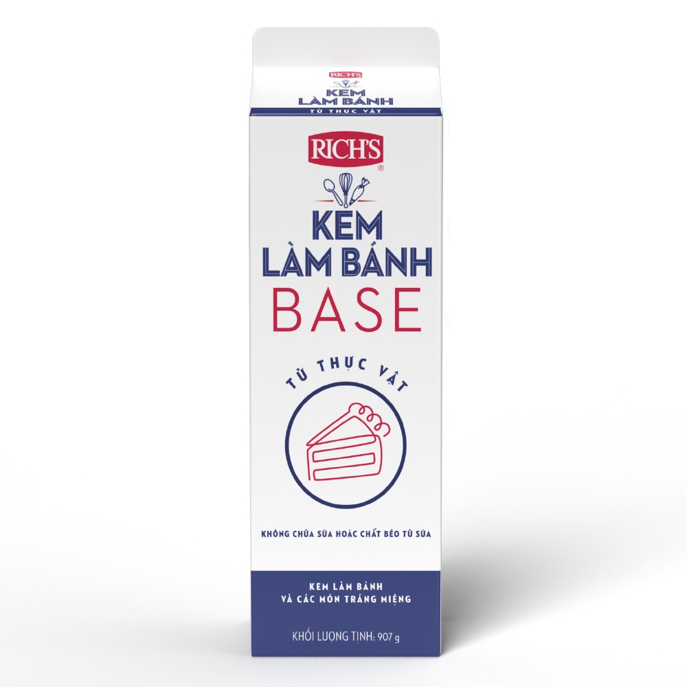 KEM TOPPING RICH’S BASE HỘP 907G