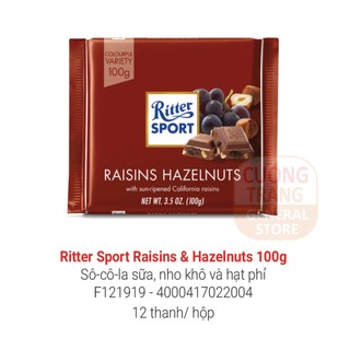 Sô cô la thanh vuông Ritter Sport nhiều vị 100g