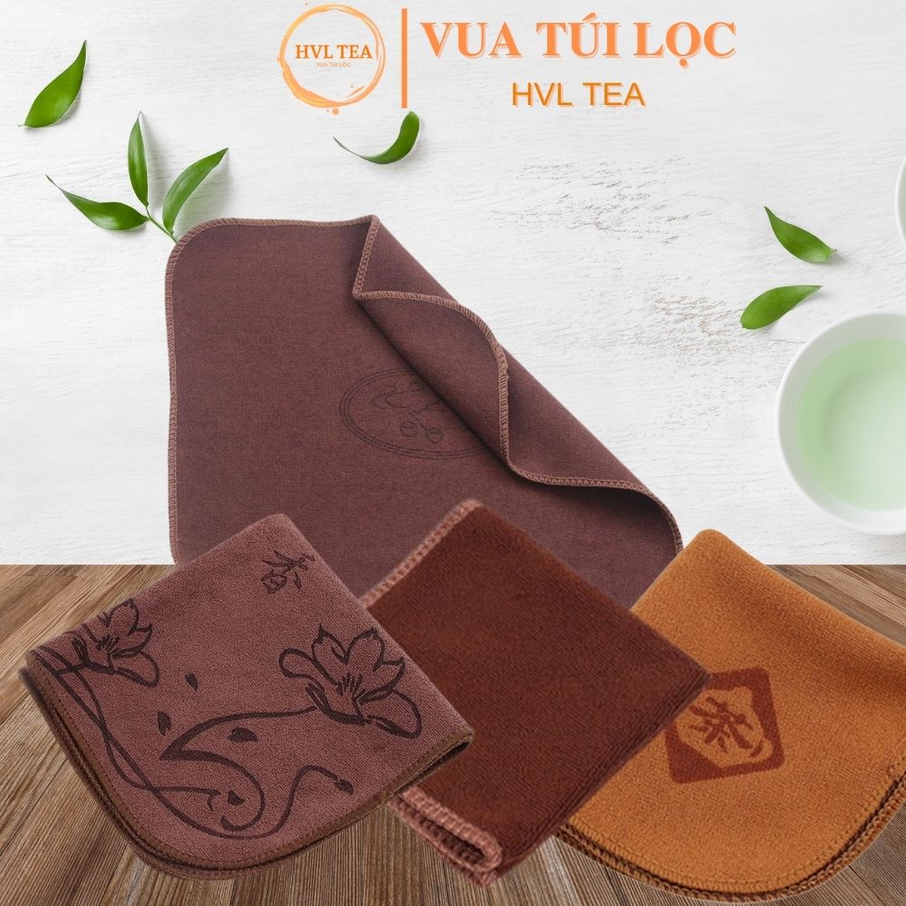 Khăn lau bàn trà siêu hút nước, họa tiết đẹp, không ra lông - HVL TEA