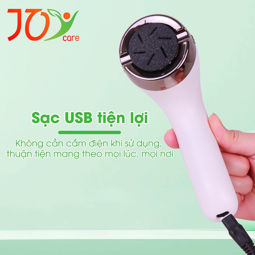 Mày chà gót chân, máy mài gót chân, tẩy da chết gót chân đầu thạch anh cao cấp