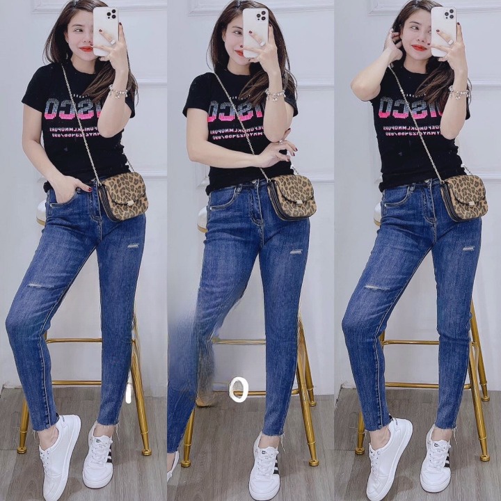 Áo thun nữ thái form vừa người chất siêu mát lạnh