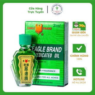 Dầu gió xanh Con Ó Eagle Brand Medicated Oil