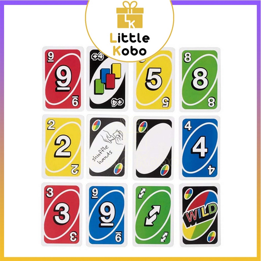 [Hộp Thiếc] Bài Uno Wild 112 Lá Hộp Sắt Board Game Chất Giấy Dày Đồ Chơi Trò Chơi Nhóm Bạn Xả Stress Giải Trí