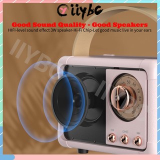 Loa Bluetooth Không Dây Âm Thanh Siêu Trầm Phong Cách Retro Cho Android / Android