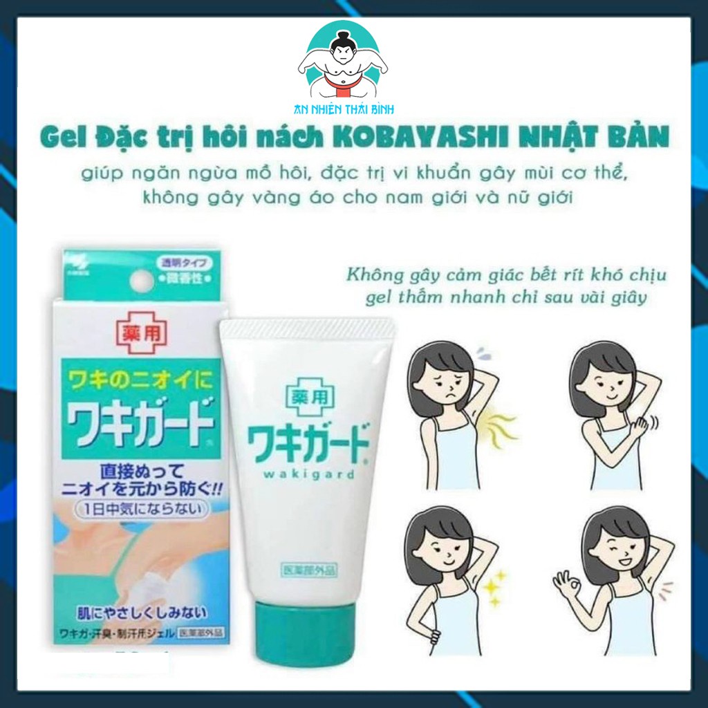 Gel Khử Mùi Hôi Nách Kobayashi Nhật Bản 50g - lăn hôi nách Hiệu Quả Kobayashi