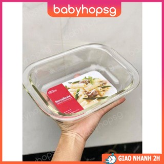 Khay nướng thuỷ tinh, đĩa thuỷ tinh chịu nhiệt LocknLock Glass Ovenware LLG587, dung tích 800ml