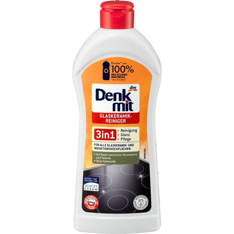 Dung Dịch Vệ Sinh Mặt Kính Bếp Từ Hồng Ngoại Denkmit 3 In 1 300ml Mẫu Mới Nội Địa Đức.