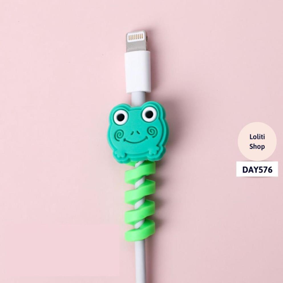 Dây quấn silicone cao cấp bảo vệ tai nghe, cáp sạc hình thú dễ thương, tiện lợi LOLITI DAY576