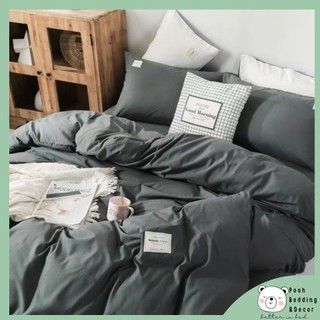 [MÃ SBT11396 GIẢM 20K ĐƠN 0Đ] Bộ Vỏ Chăn Ga Giường Vỏ Gối 4 Món Cotton Tici Các Màu Trơn Hiện Đại Đủ Size Poohbedding