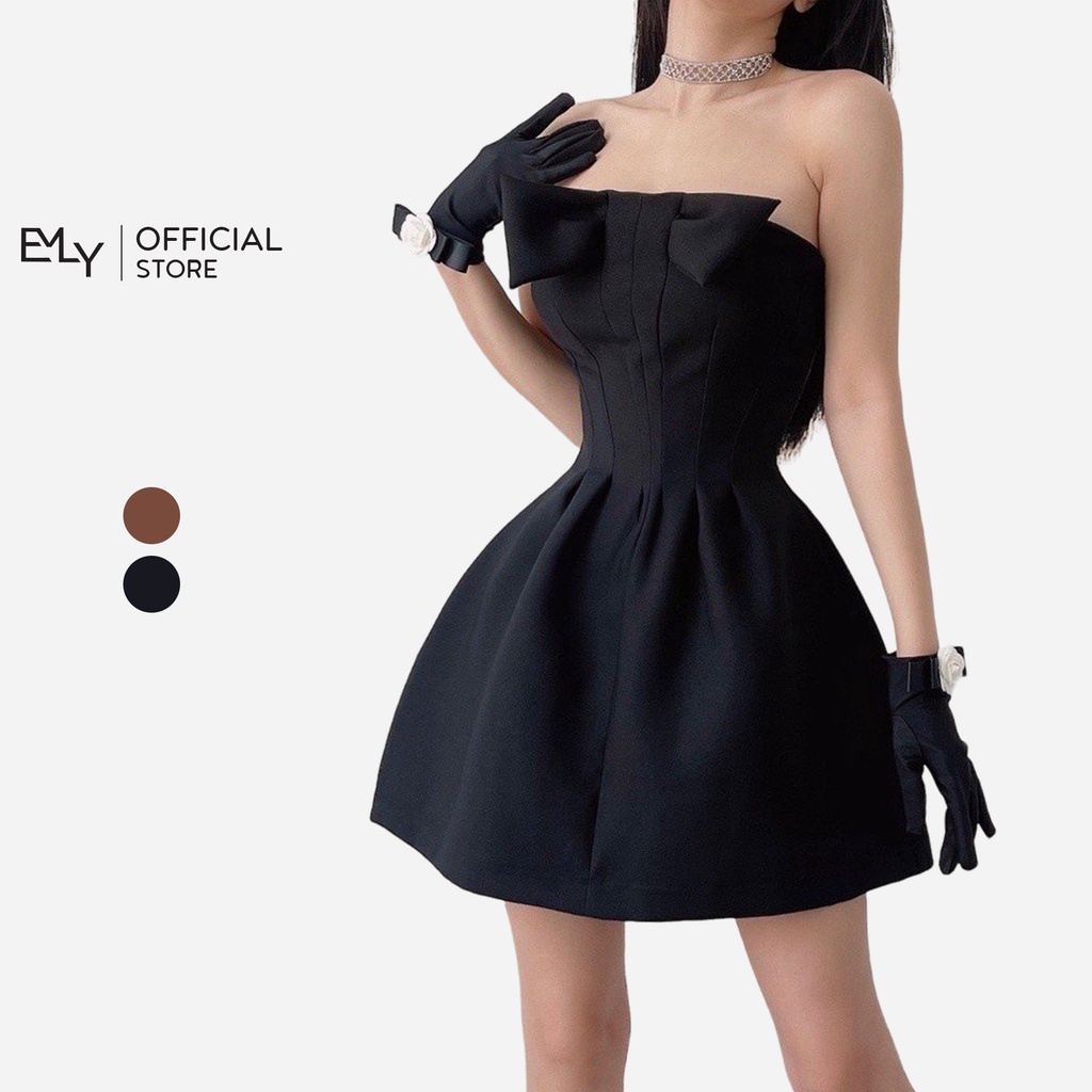 Đầm cúp ngực dáng xòe mini Emilyshop (T)
