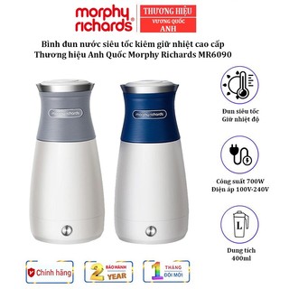 Bình đun nước siêu tốc - giữ nhiệt morphy richards mr6090 thương hiệu anh quốc - bh 2 năm