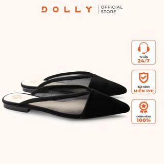 Dép sục mũi nhọn lưới đen dolly mã 1530 đen