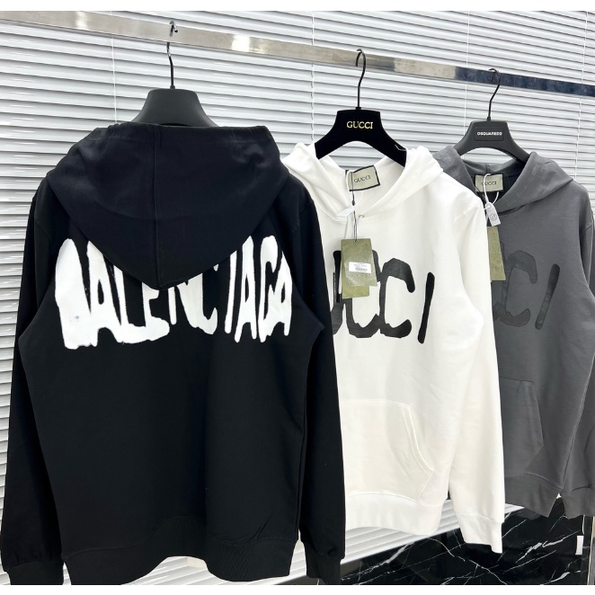 Áo Hoodie Gucci x Balenciaga - chất nỉ bông Hàn, dáng rộng, nam nữ đều mặc được (Unisex) | BigBuy360 - bigbuy360.vn