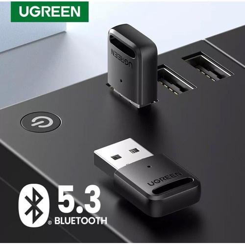 Bluetooth 5.3 USB Adapter Ugreen 90225 Chính hãng CM591 ( khoản cách 20m ghép cùng lúc 7 thiết bị, ADR bảo mật )