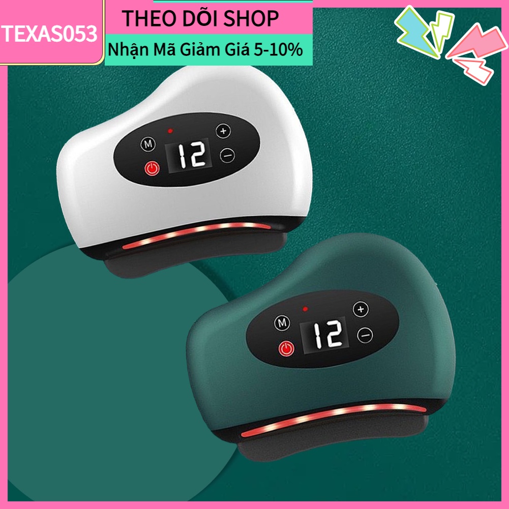 Máy Massage Cầm Tay Mini Toàn Thân - Cạo Gió Điện Tử 12 Chế Độ Mát Xa Nhiệt Độ Không Đổi