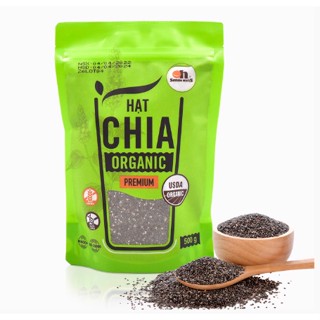 Hạt Chia ORGANIC 500g / Hạt Chia Organic Peru Oh Smile Nuts Túi 500G