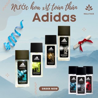 Nước Hoa Xịt Toàn Thân Adidas body fragrance Nam tính tạo cảm giác mạnh mẽ 75ml - Hàng UK