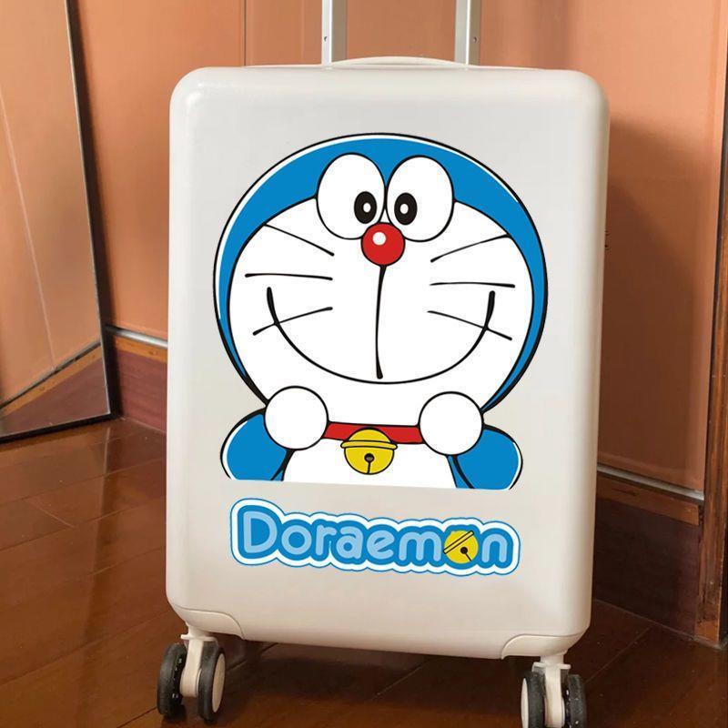 Nhãn Dán Trang Trí Va Li Kéo / Hành Lý Cỡ Lớn Chống Thấm Nước Hình Doraemon Dễ Thương