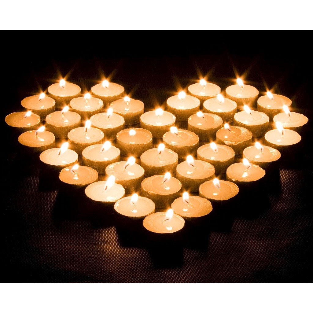 Nến Tealight Cháy 4h - Không mùi - Không Khói