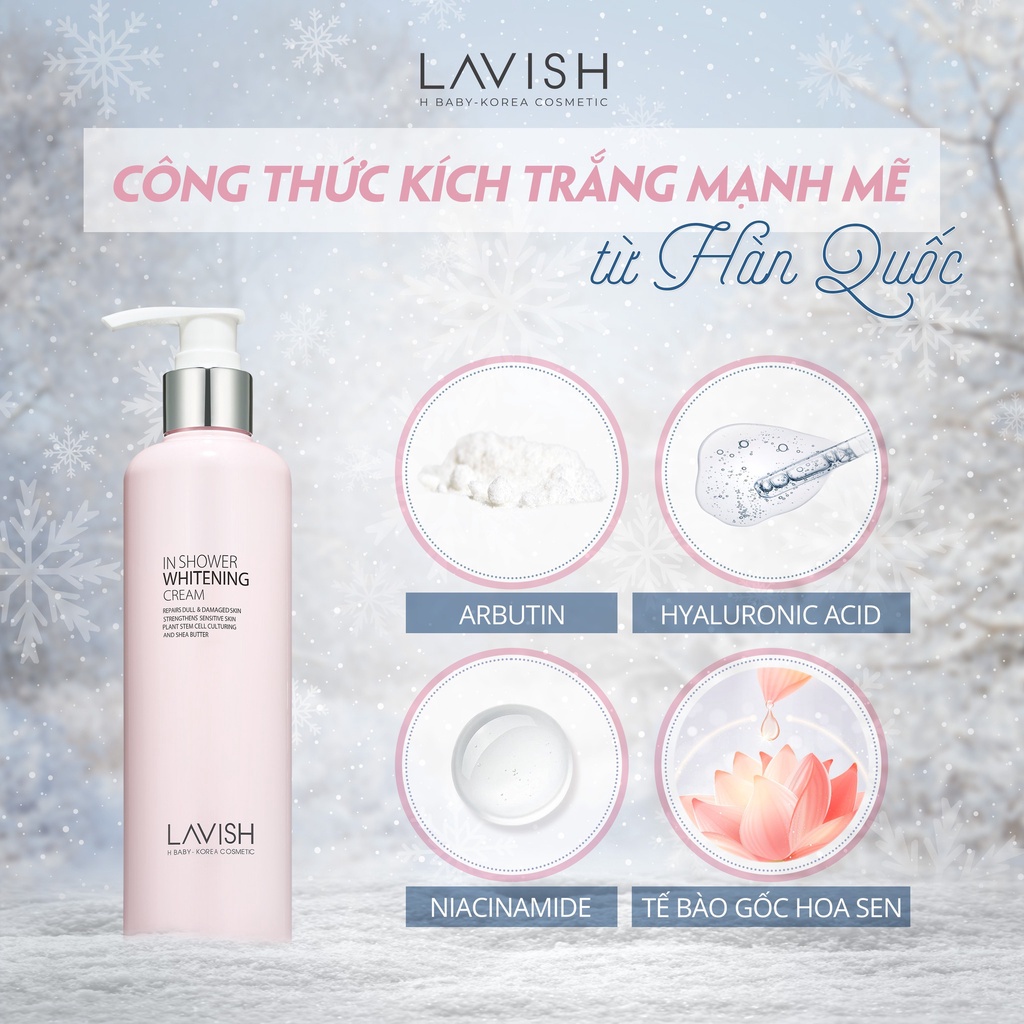 Combo dưỡng trắng body: Tắm trắng , kem body ngày và đêm