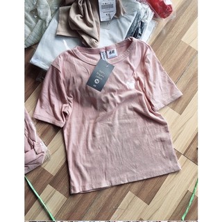 Áo thun hồng gân sale 29k
