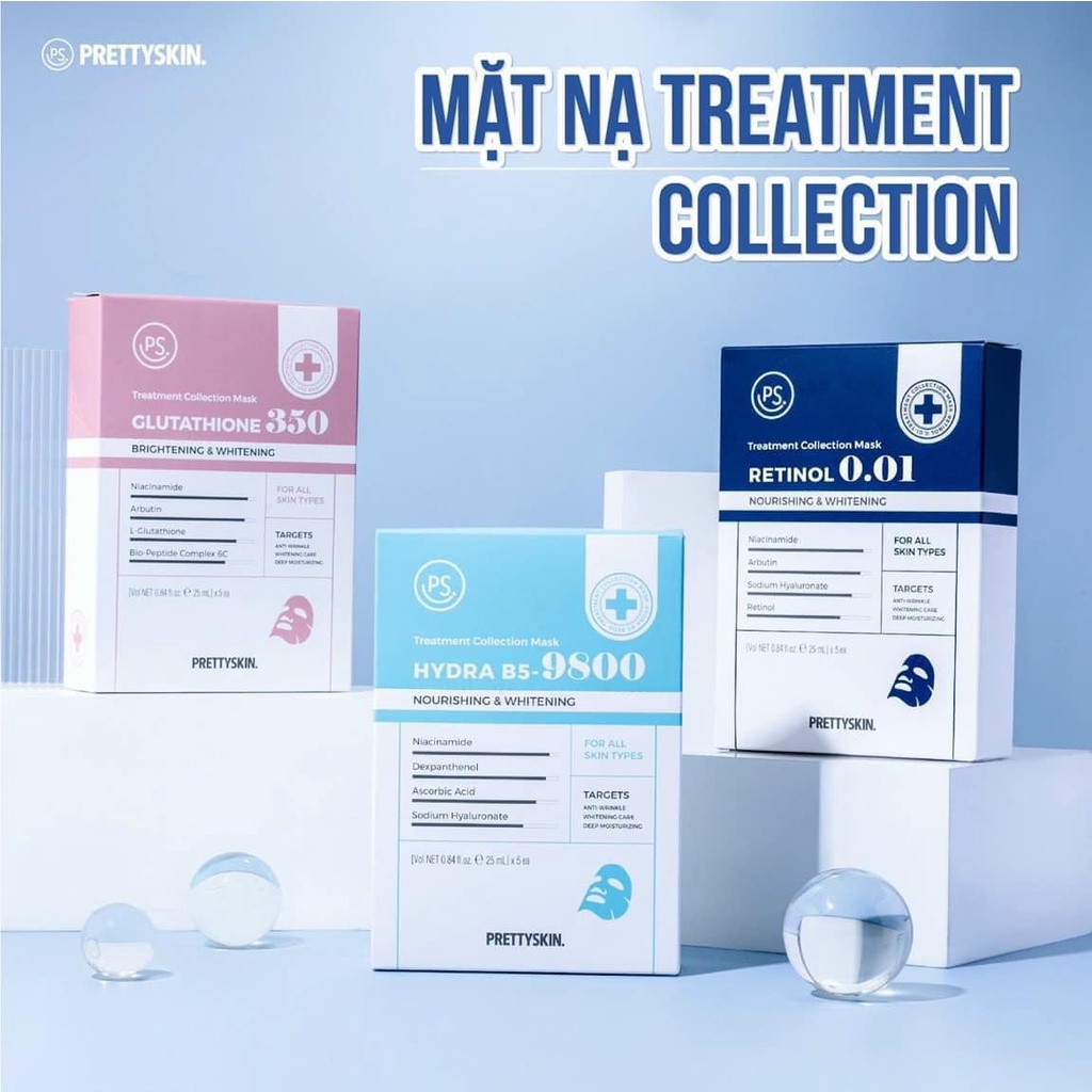 Mặt nạ giấy Pretty Skin Treatment Collection Mask hộp 10 miếng