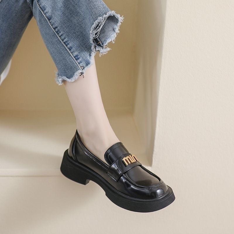 GIÀY LOLITA OXFORD MIU GIÀY LOAFER, GIÀY DÉP NỮ MOCA  đế cao