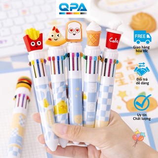 Bút bi 10 ngòi cute hình thức ăn
