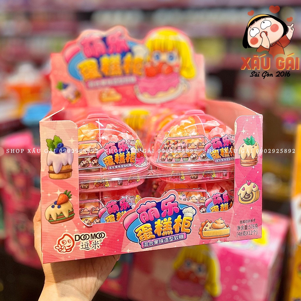 KẸO DẺO KHAY BÁNH KEM SINH NHẬT