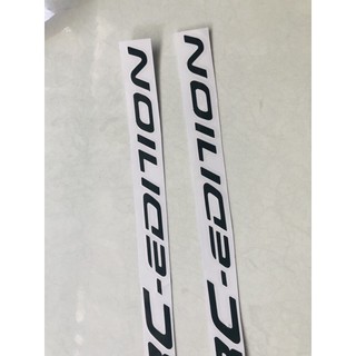 Tem Dán Phuộc Trước RC - EDITION Đen Decal