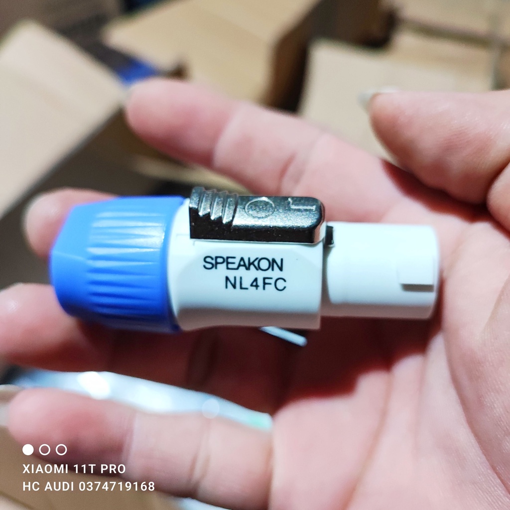 Giắc loa full SPEAKON NL4FC - giắc NEUTRIK loa chuyên nghiệp cao cấp
