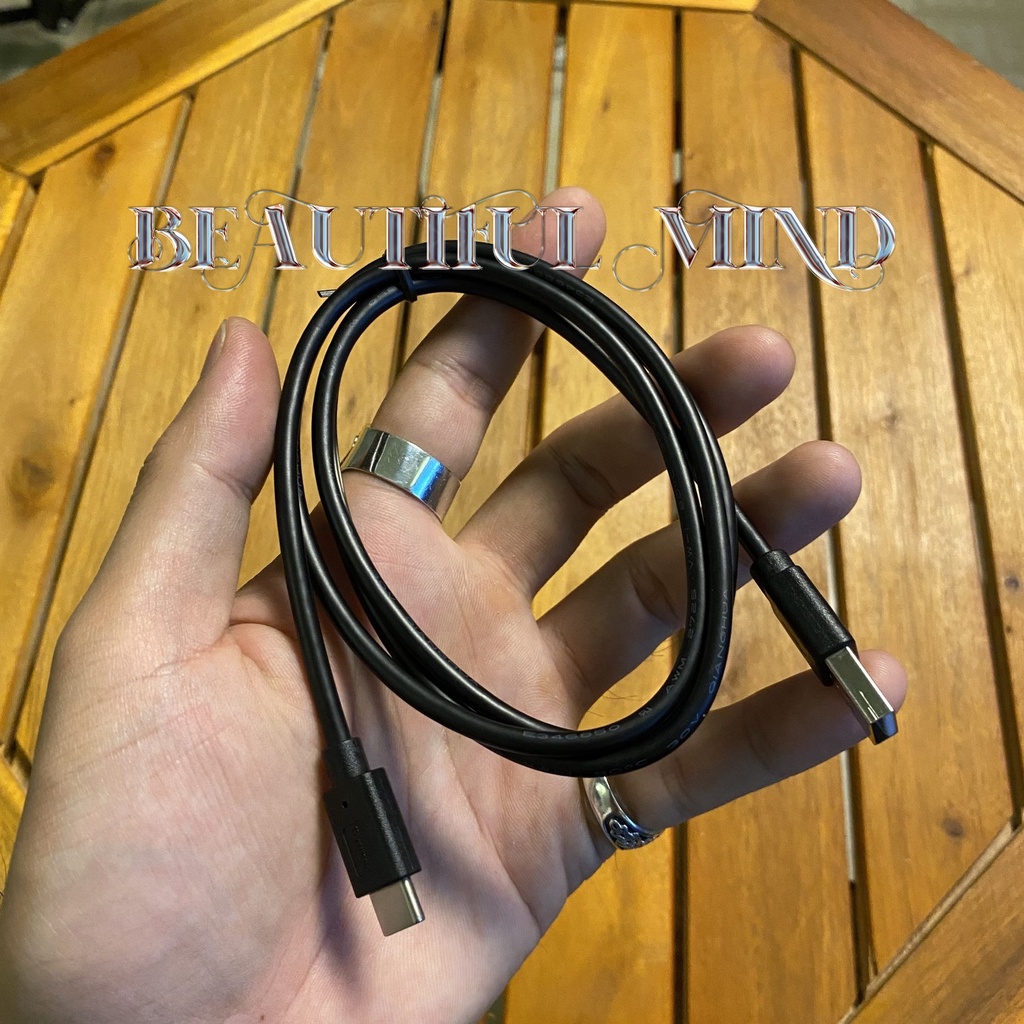 Dây cáp USB zin kết nối máy tính cho soundcard Focusrite Scarlett Gen 3 USB 2.0 Type A Type C Cable dài 1m Hàng mới