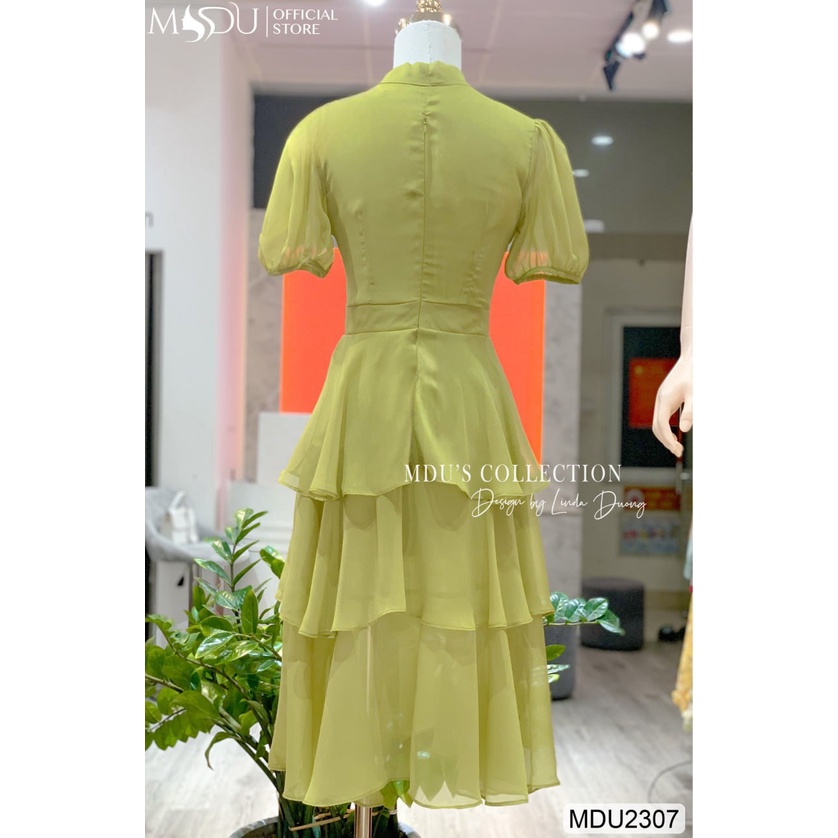 MDU2307 Váy xòe Nhung Hàn cao cấp, nhẹ nhàng, không bai, không xù