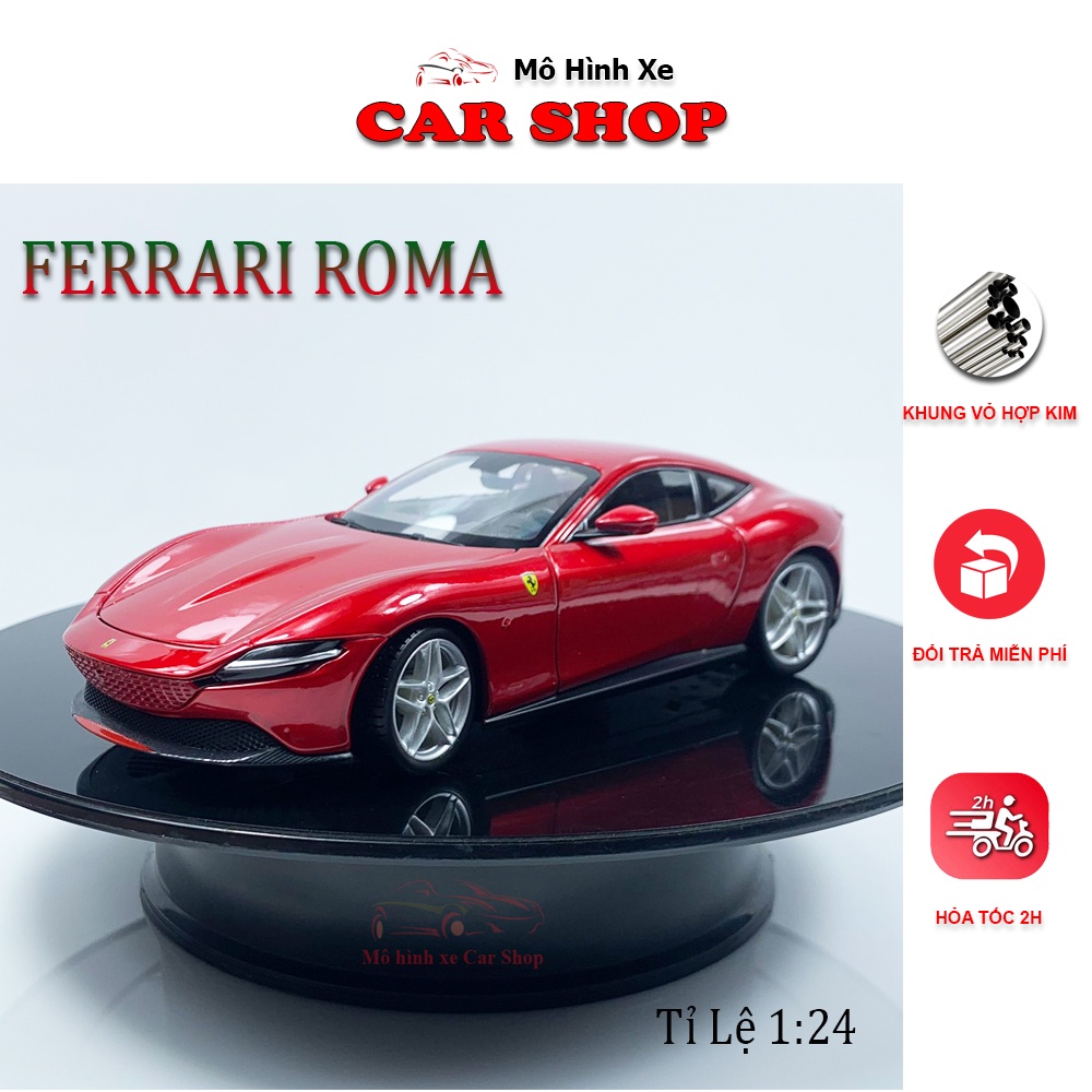 Mô hình siêu xe Ferrari Roma tỉ lệ 1:24 Bburago