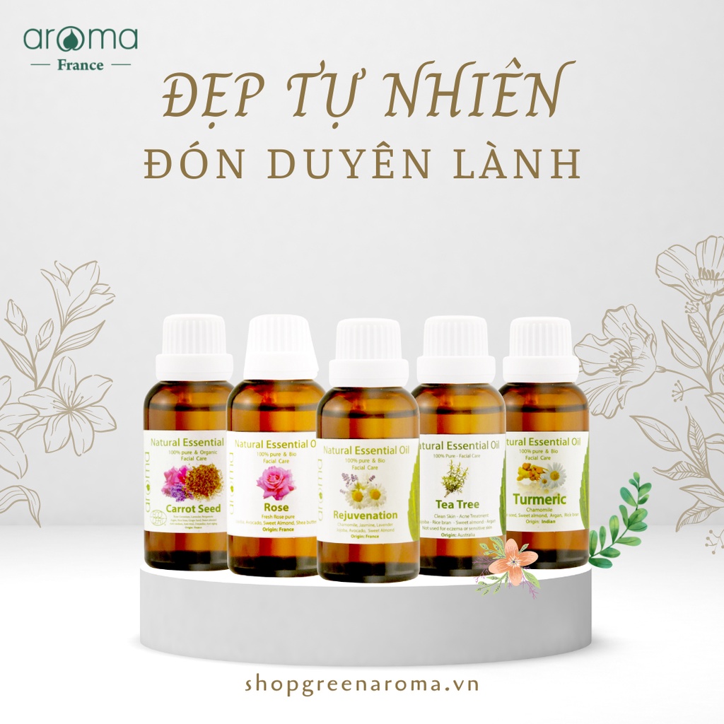 Dầu dưỡng ẩm da Mặt Hoa hồng - Aroma Rose Facial Oil