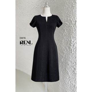 Đầm công sở tôn dángmia đen_REAL