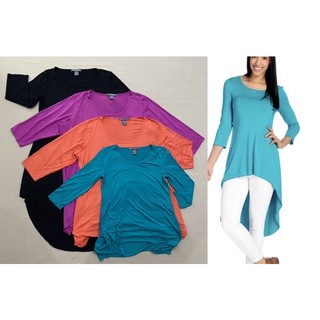 (A1182) Áo thun visco dáng dài xuất khẩu (Size M-XXL) - Thanh lý vnxk