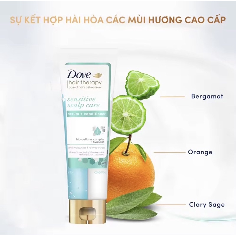 Kem Xả Serum 2 Trong 1 Dove Hair Therapy Breakage Remedy Phục Hồi & Ngăn Gãy Rụng 230Ml