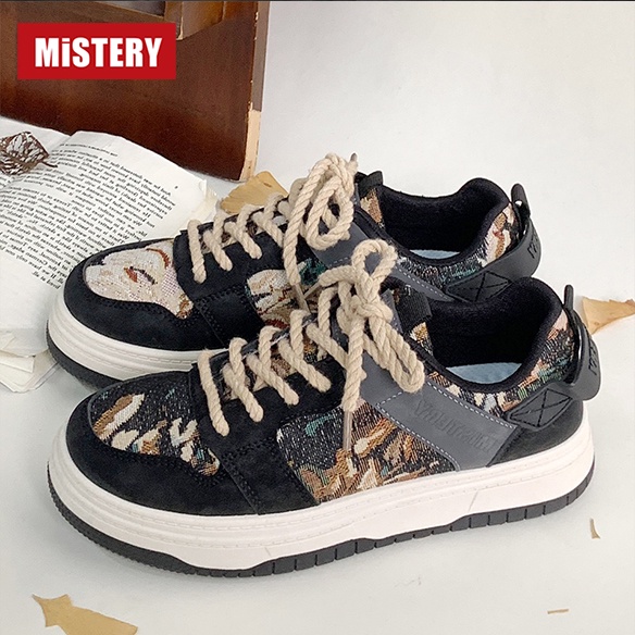 Mistery GiàY Thể Thao Nữ Mẫu Tranh Sơn Dầu Dễ Thương MIS-647