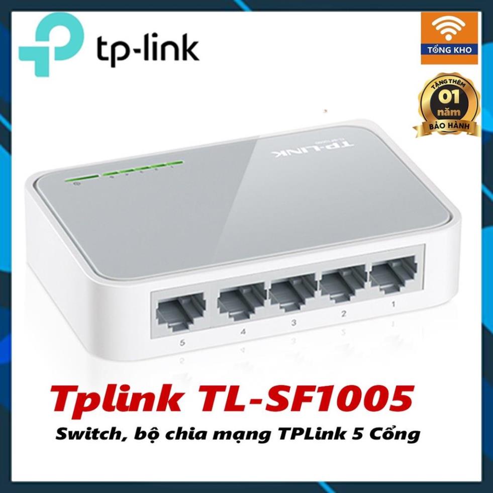 Cục phát wifi, Switch Chia Mạng 5 Cổng TPLINK TL-SF1005D , Hàng Chính Hãng