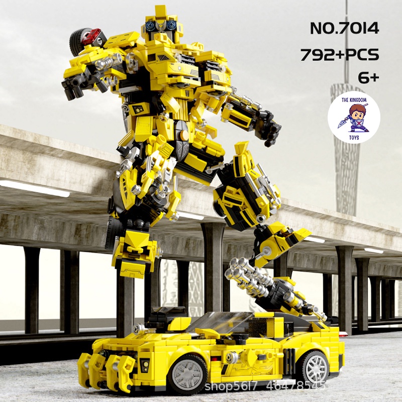 Đồ Chơi Lắp Ráp Mô Hình Người Máy Biến Hình Optimus Prime / Bumblebee Transformers Siêu Xe Robot Đại Chiến Xe Tải