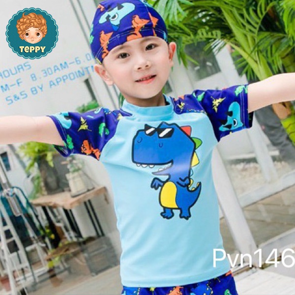 Set bộ đồ bơi chất thun co giãn cho bé trai